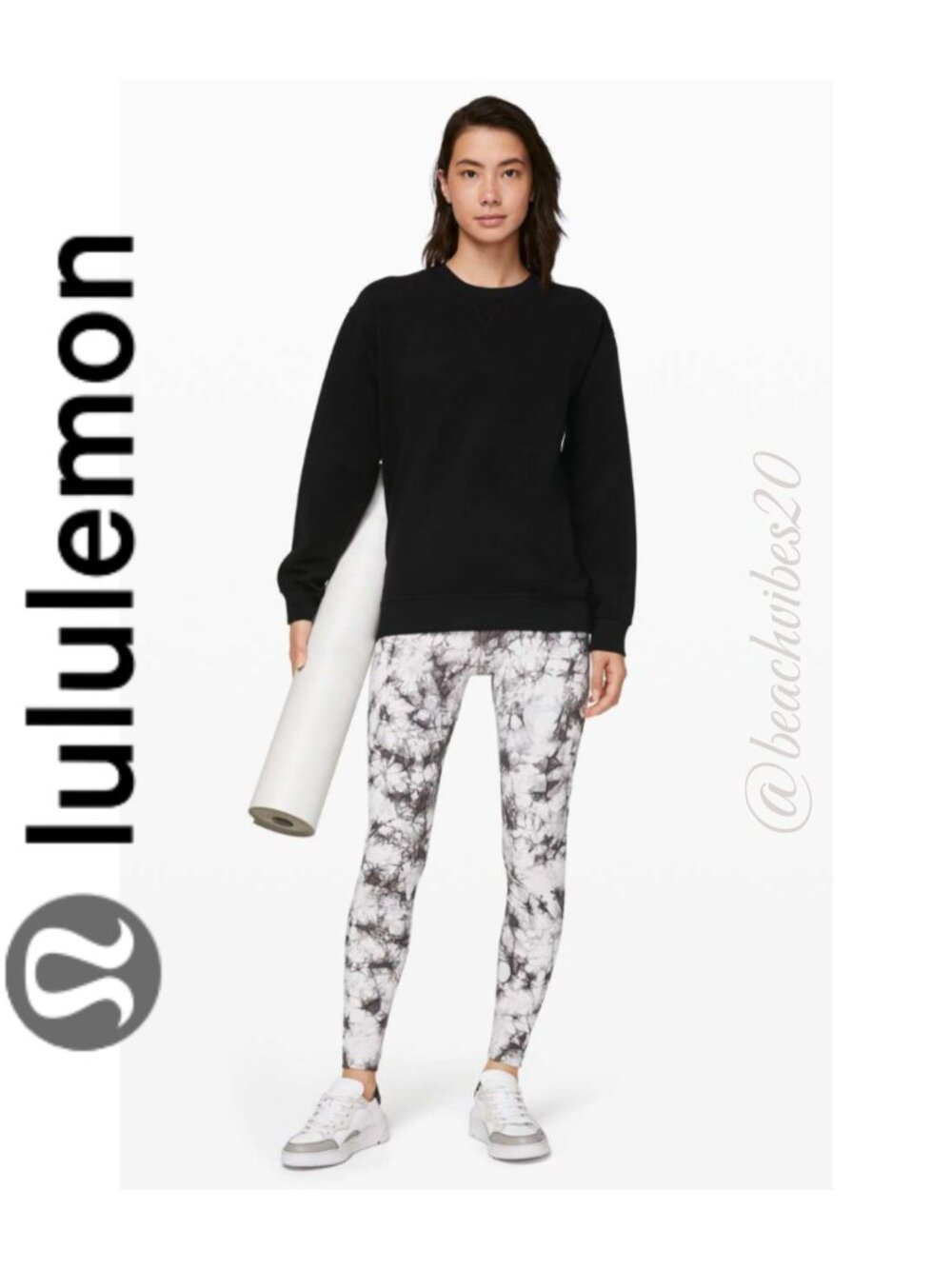 LULULEMON ATHLETICA All Yours Crew Black 8 NWT LL-3